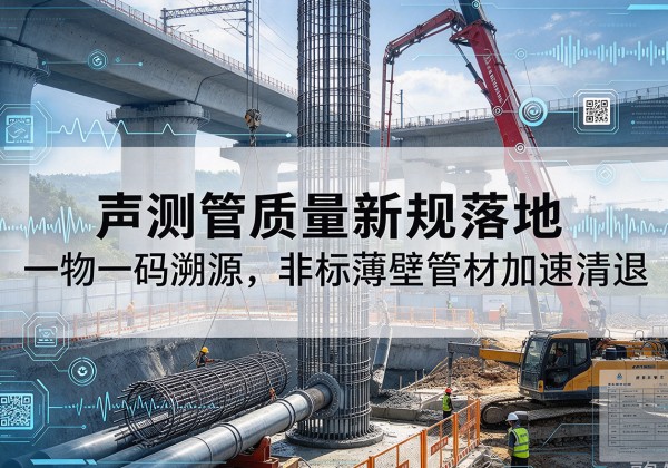 邳州声测管质量新规落地，一物一码溯源，非标薄壁管材加速清退